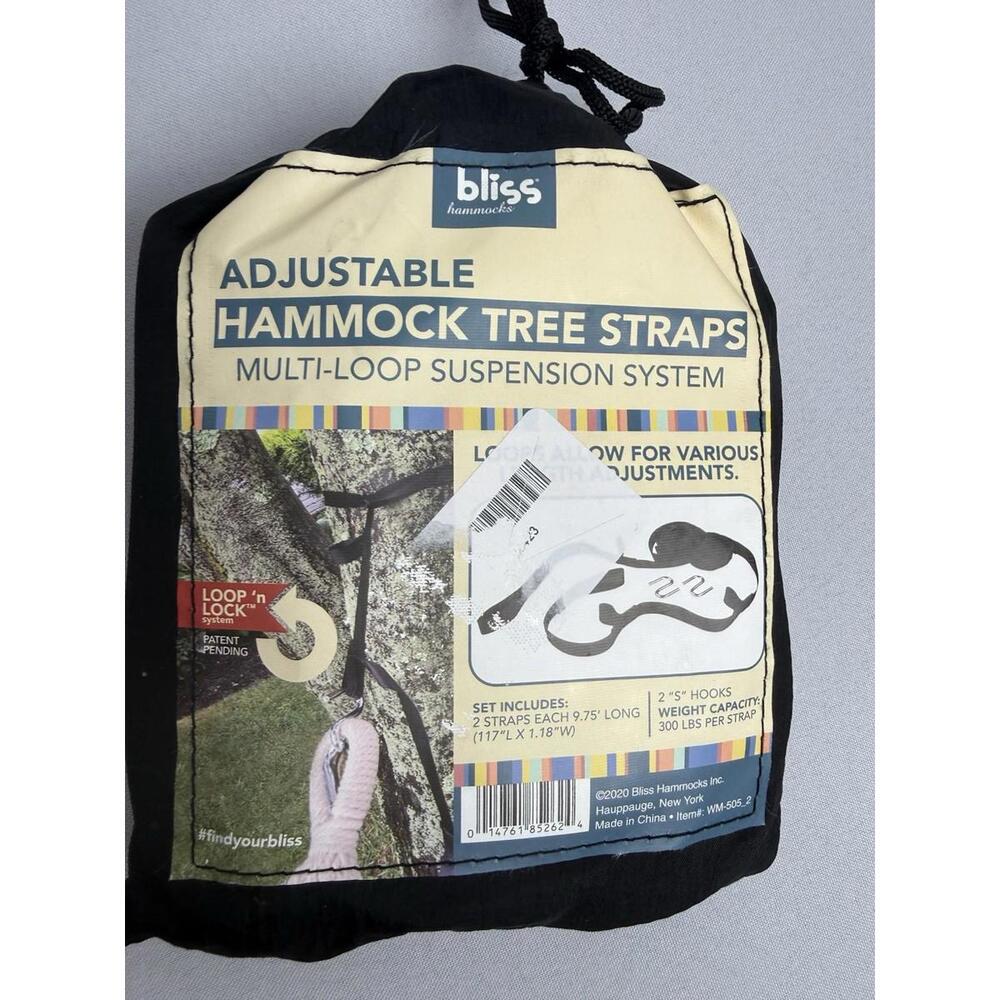 adjustable Hammock Straps 600 Pound Limit NEW